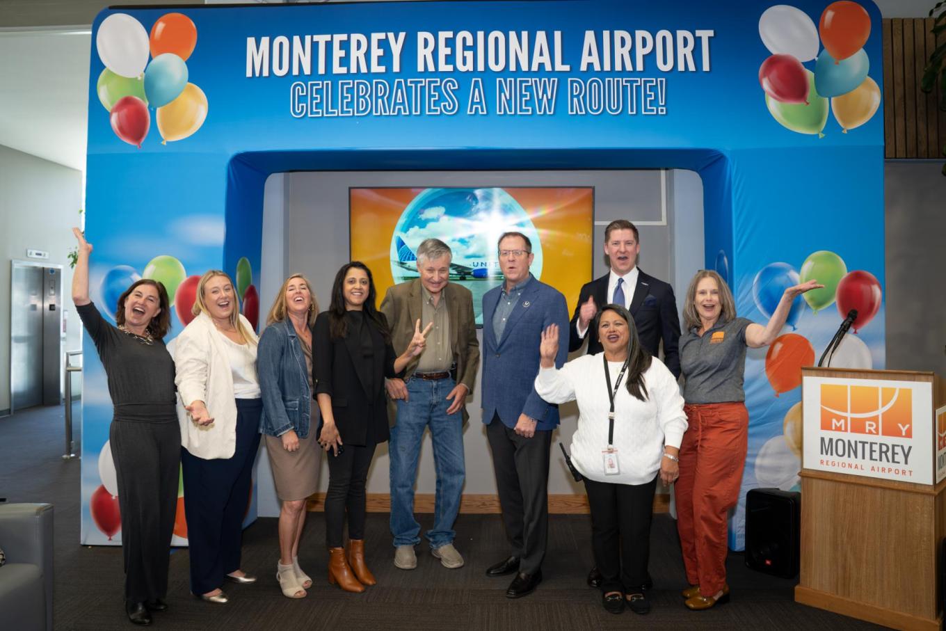 In October, MRY and United Airlines representatives announced new nonstop service to Chicago O'Hare International Airport (ORD) to begin May 23, 2026. 