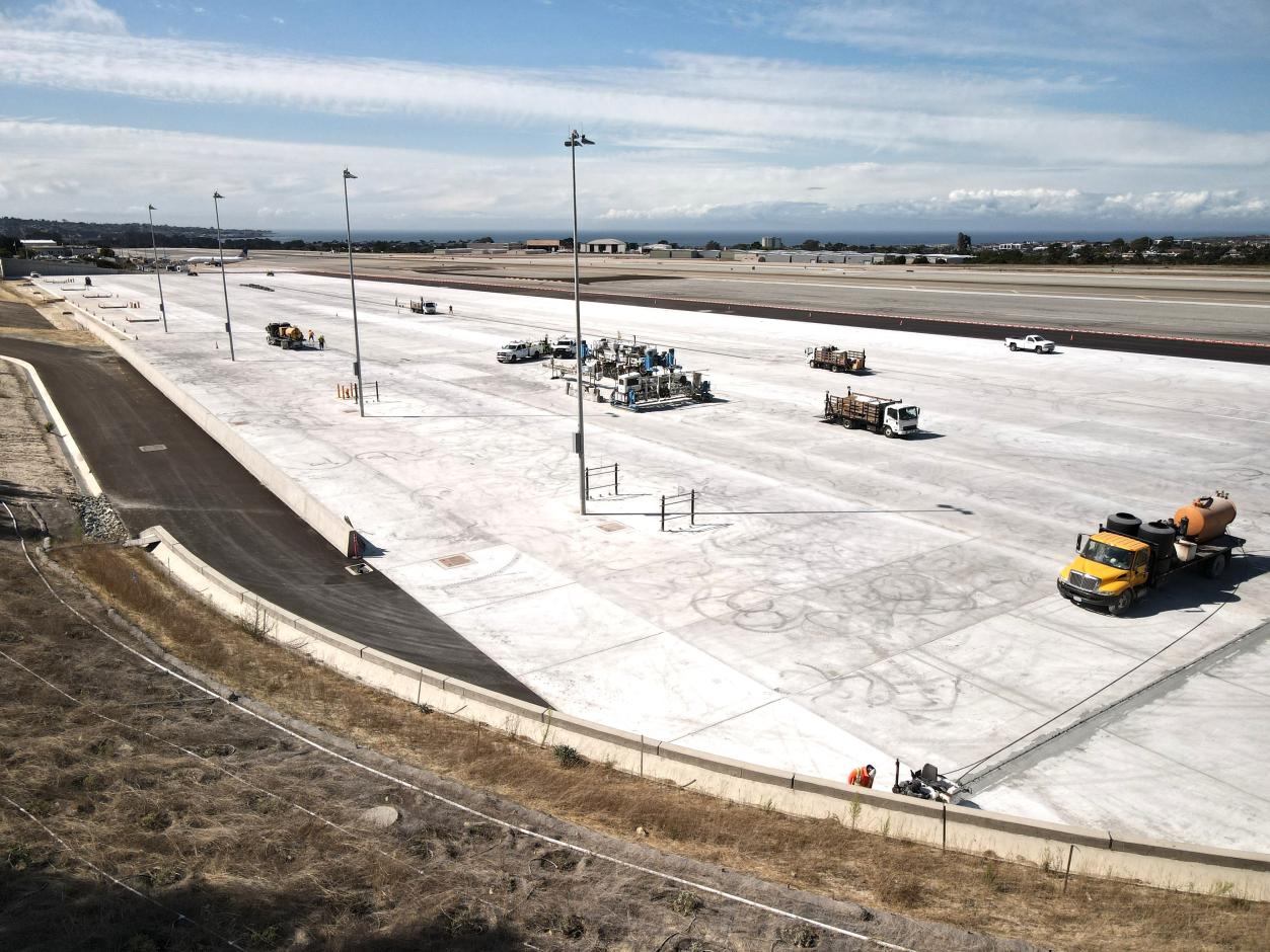 Northwest View of the Apron