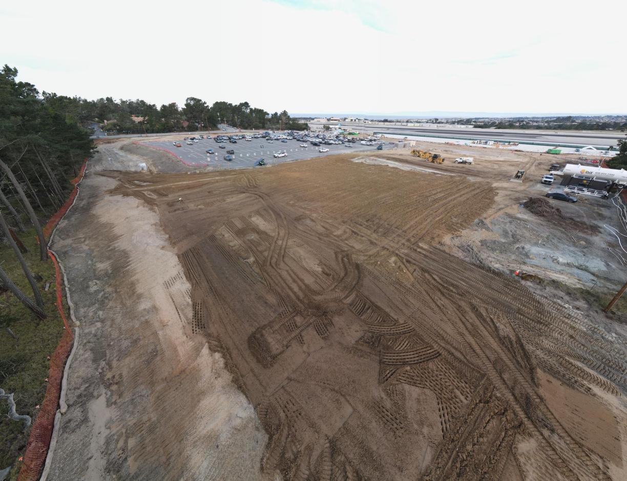 Northwestern View of the Long-Term Lot Grade