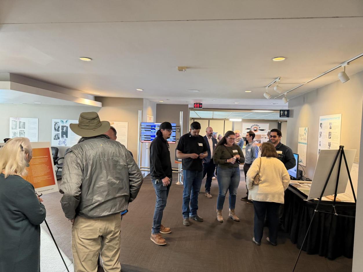 View of various public members interacting with subject experts on the Metamorphosis projects. 