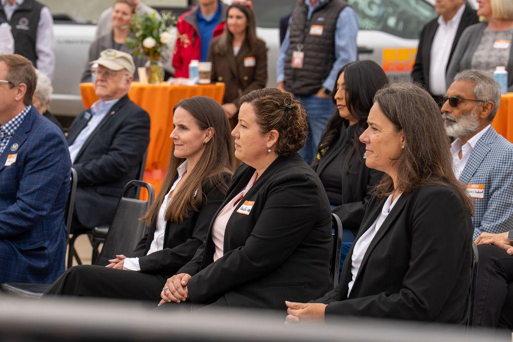 audience at terminal groundbreaking event