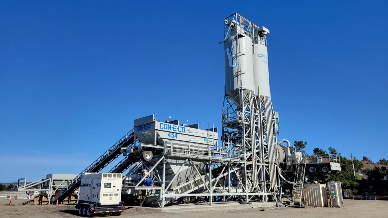 North view of the Concrete Batch Plant