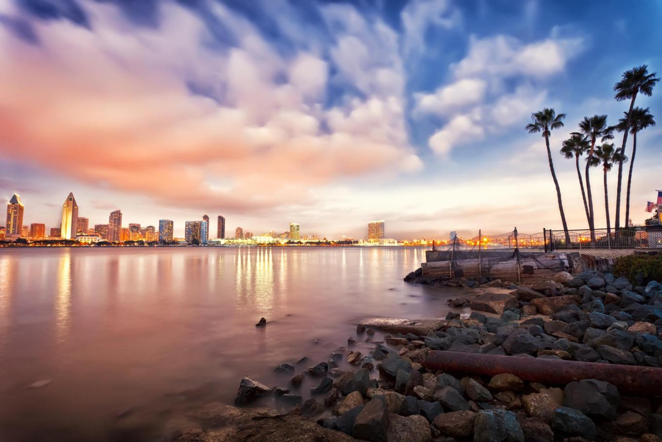 The skyline of San Diego - America's Finest City