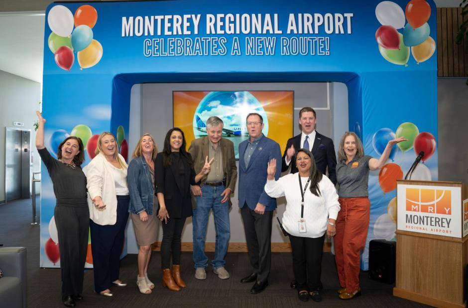In October, MRY and United Airlines representatives announced new nonstop service to Chicago O'Hare International Airport (ORD) to begin May 23, 2026. 