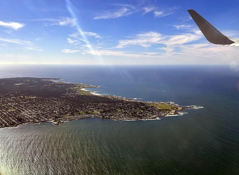A westward arial view of Pacific Grove 